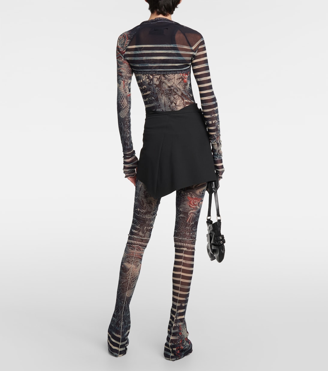 Maniche Tattoo Collection in tulle | Jean Paul Gaultier
