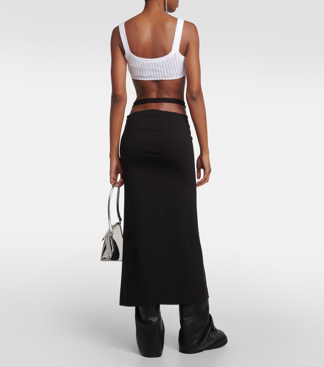 Falda midi con aberturas | The Attico