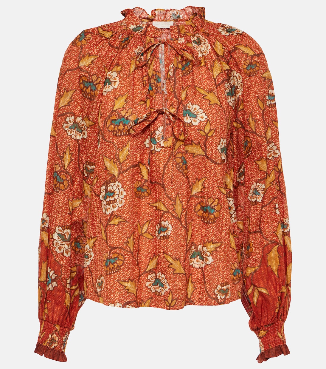 Kaitlyn floral cotton-blend blouse | Ulla Johnson