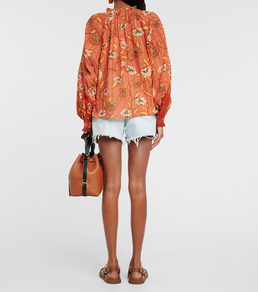 Kaitlyn floral cotton-blend blouse | Ulla Johnson