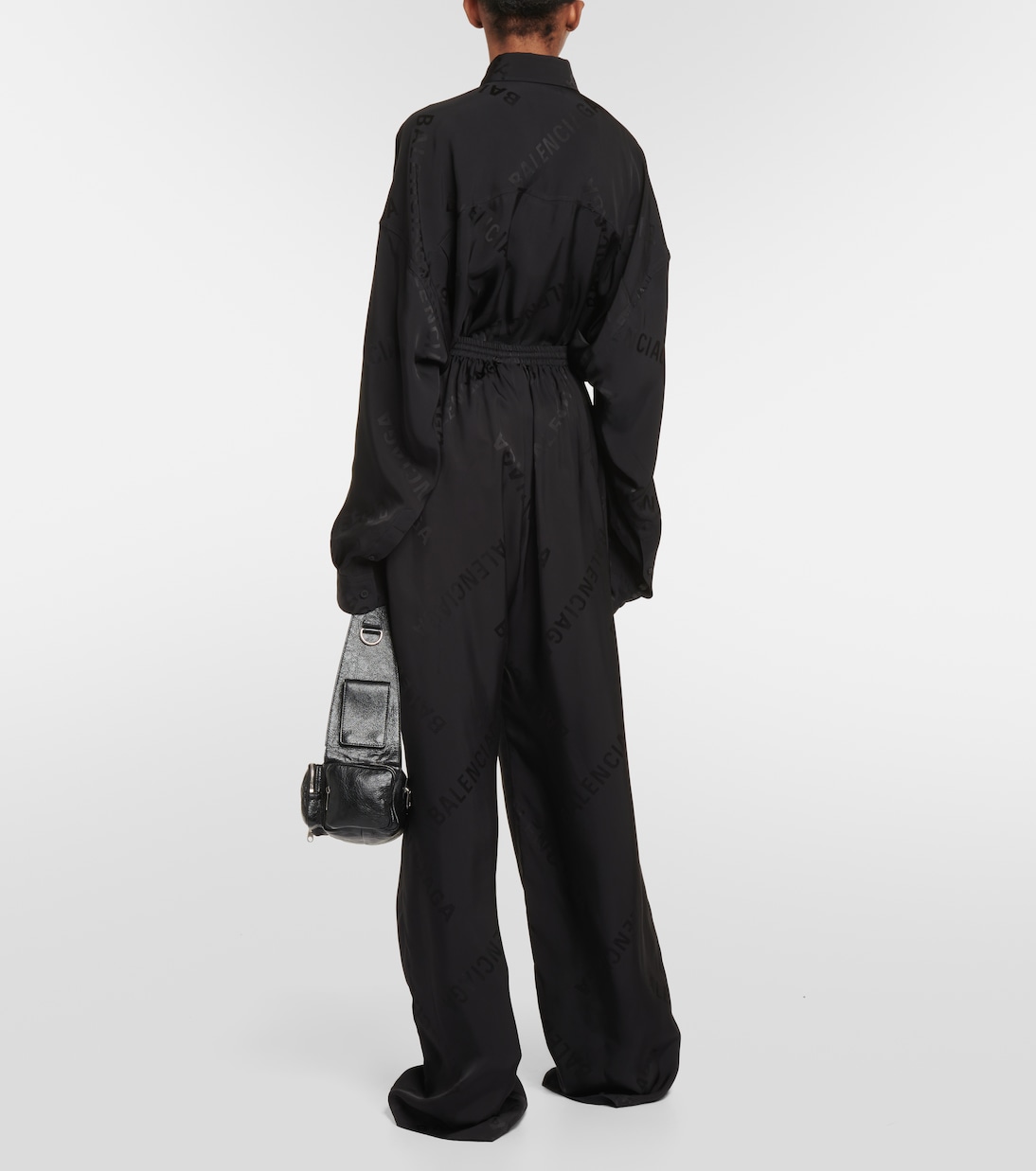 Pantalones Deportivos Balenciaga con Estampado Jacquard de Marca