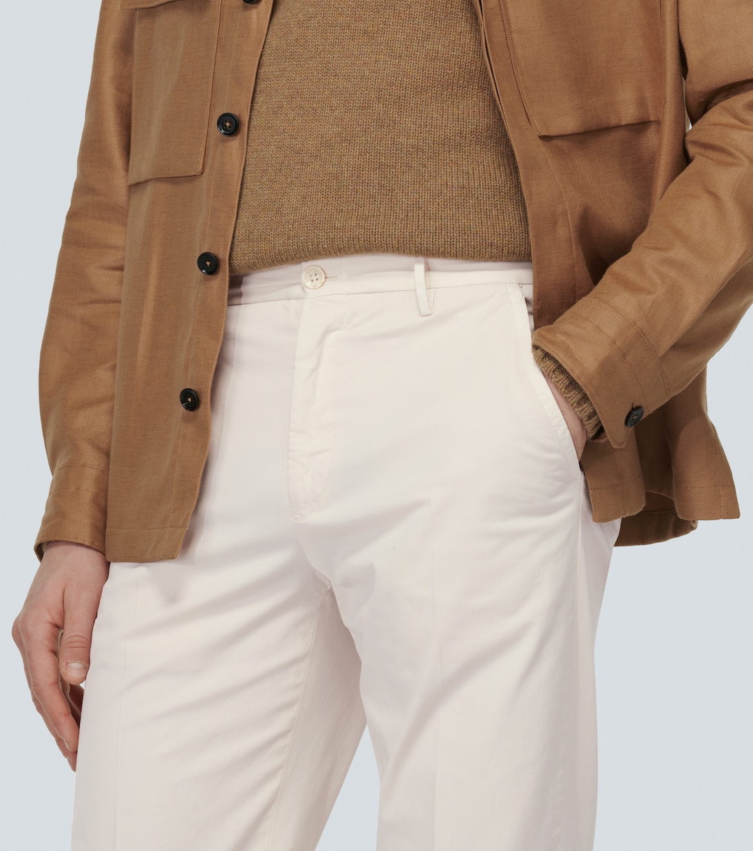 Pantalones rectos de algodón | Slowear