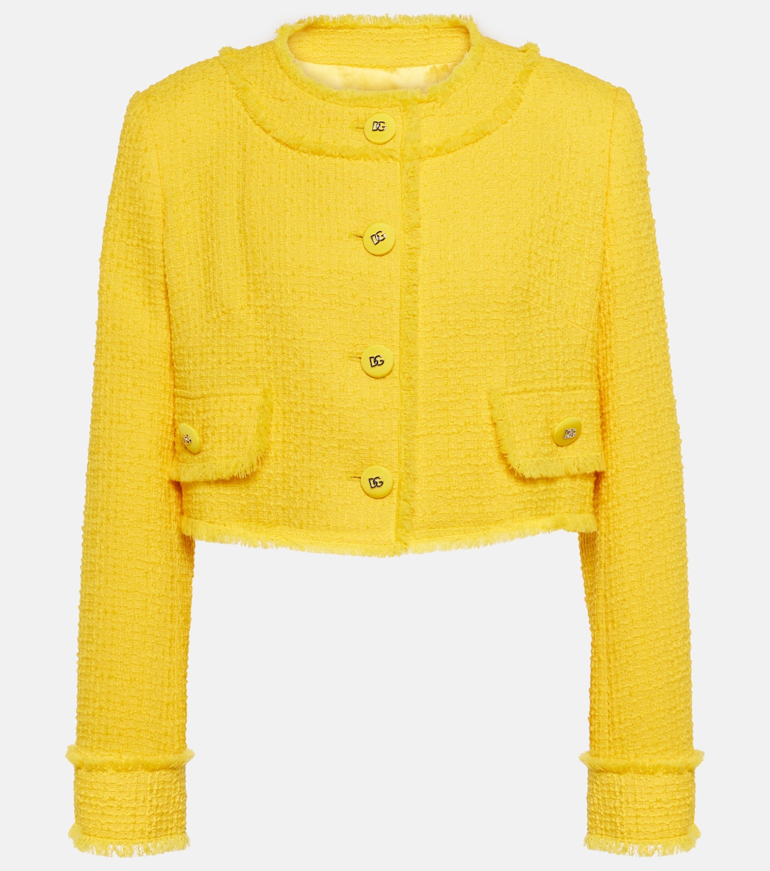 Veste raccourcie en laine mélangée | Dolce&Gabbana
