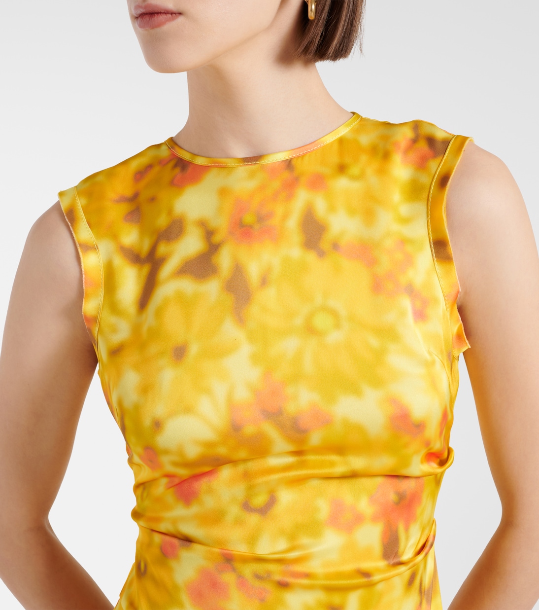 Robe midi à fleurs | Acne Studios