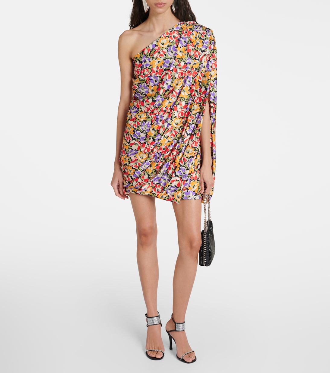 Robe asymétrique à fleurs | Stella McCartney