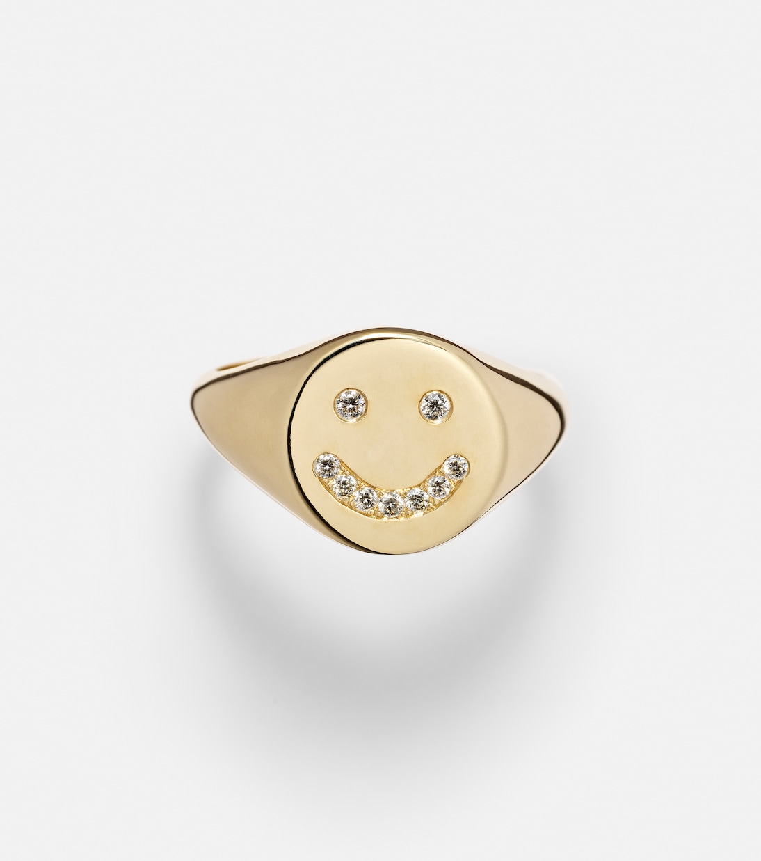 Bague Smiley en or 14 ct et diamants | Roxanne First