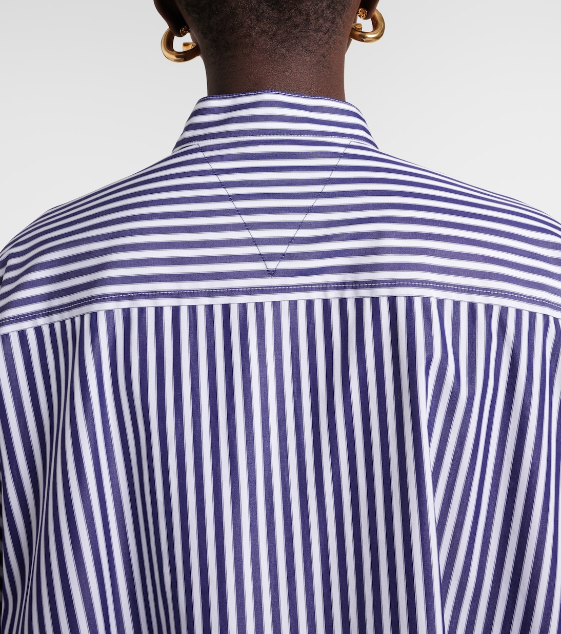 Vestido Camisero de Algodón con Rayas por Bottega Veneta para Jóvenes Modernos