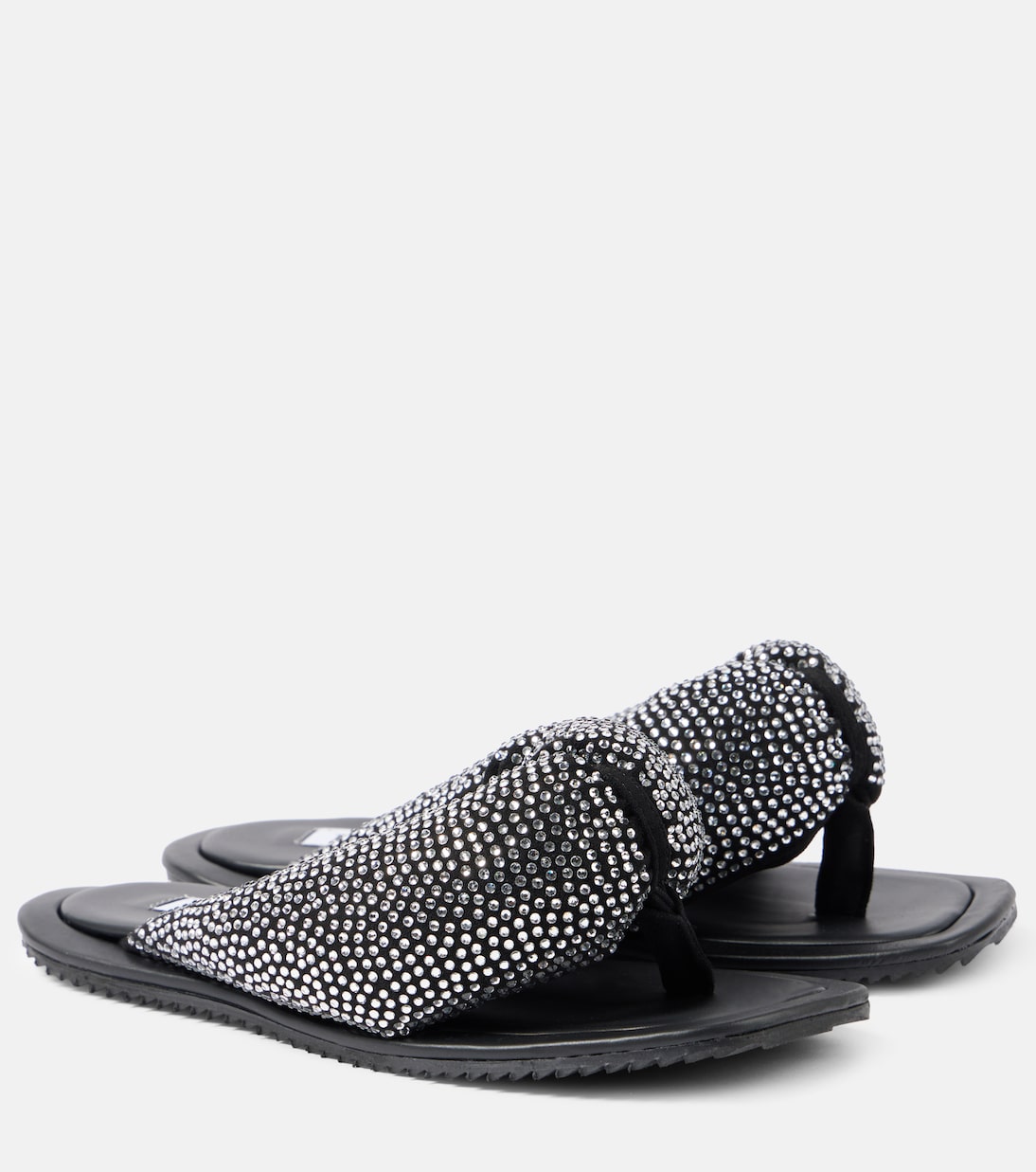 Tongs Indie en cuir à ornements | The Attico