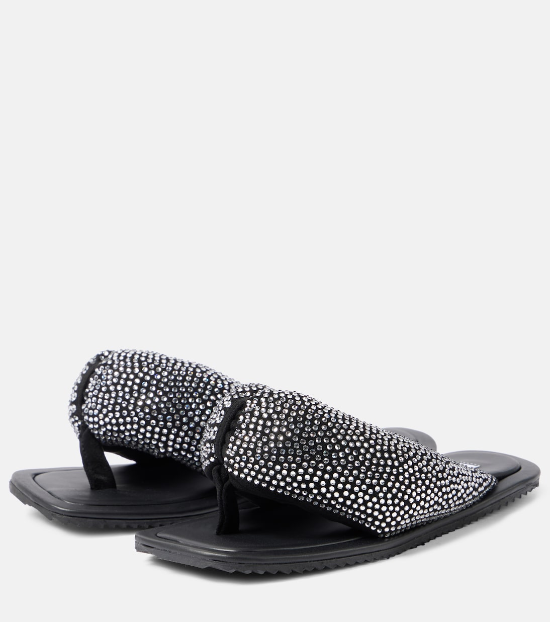 Tongs Indie en cuir à ornements | The Attico