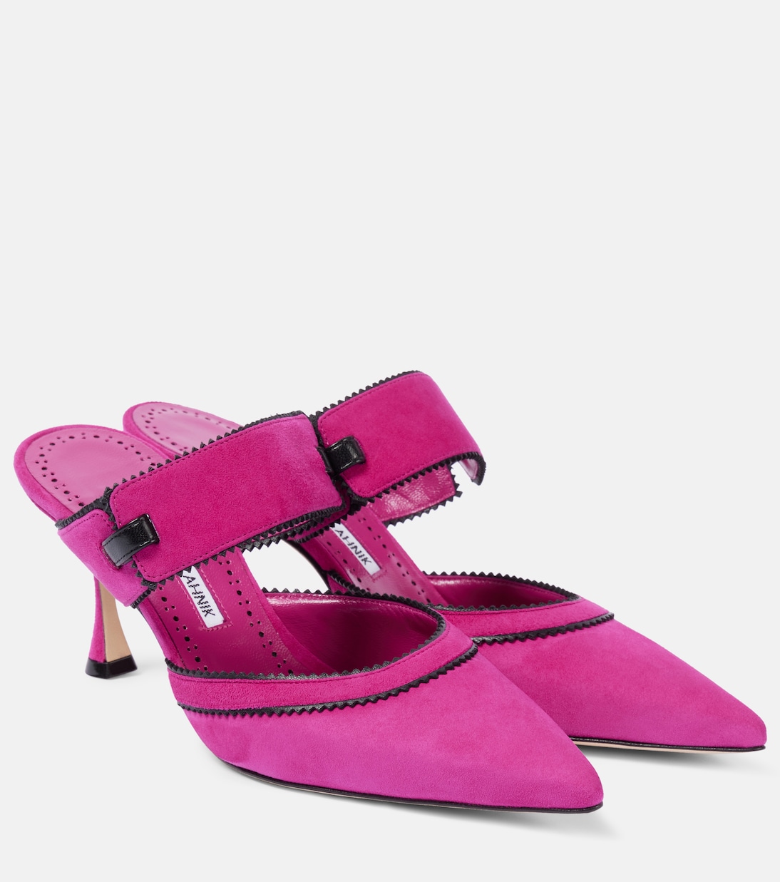 Mules Brontiamusa 70 en daim | Manolo Blahnik