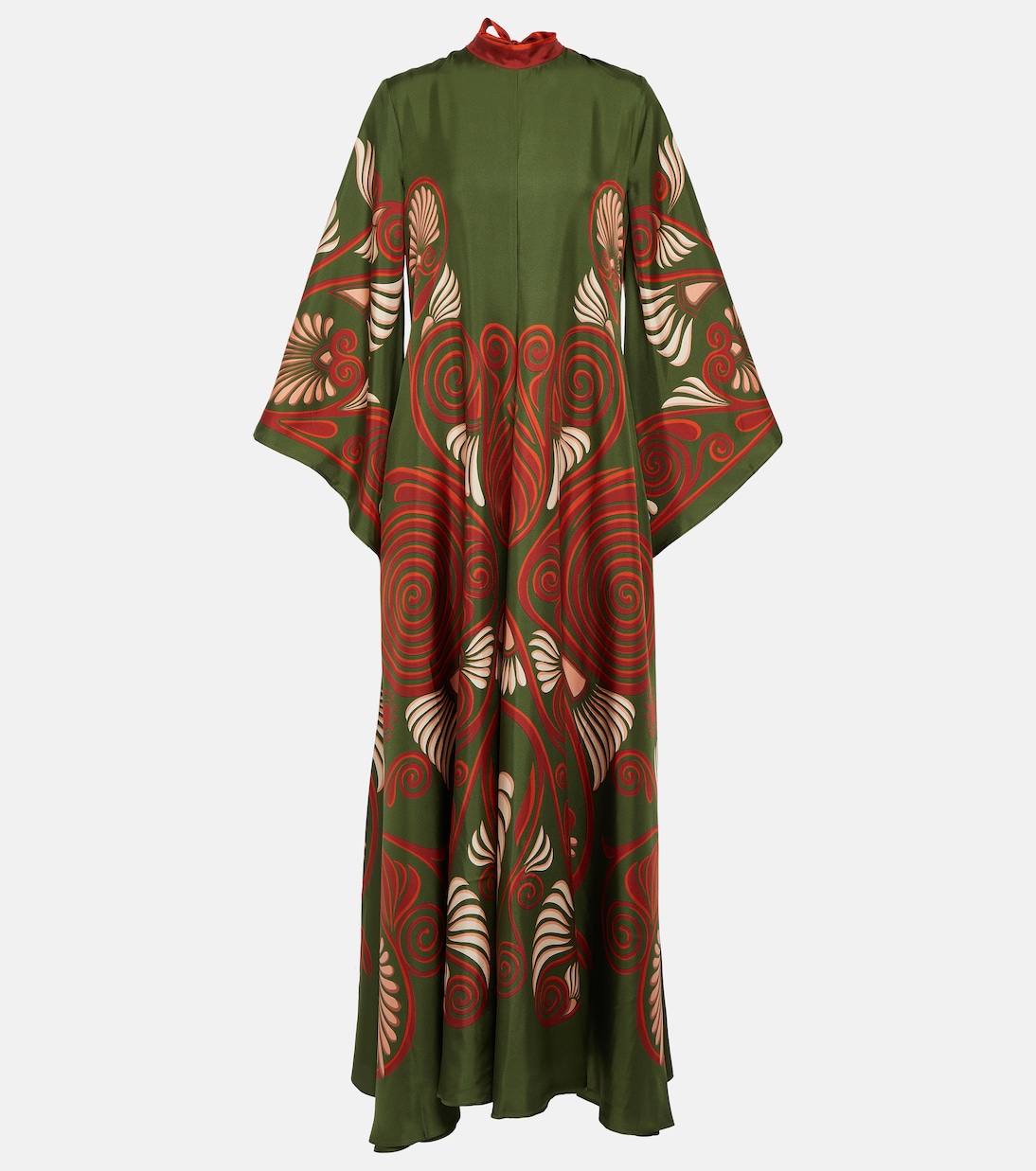 Bedrucktes Maxikleid Magnifico aus Seiden-Twill | La DoubleJ