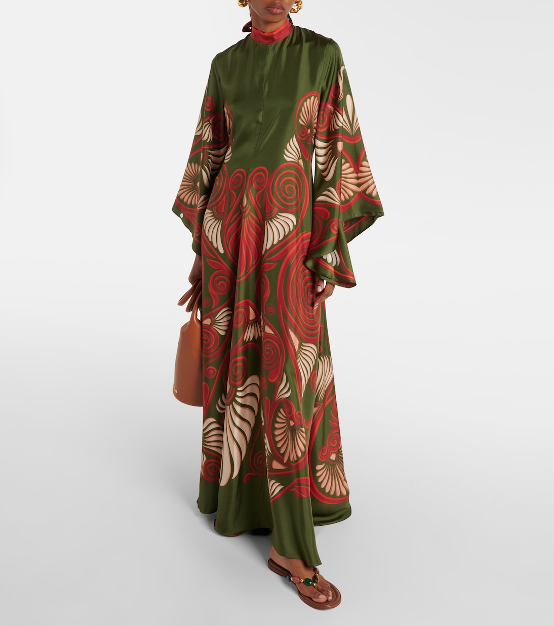 Bedrucktes Maxikleid Magnifico aus Seiden-Twill | La DoubleJ