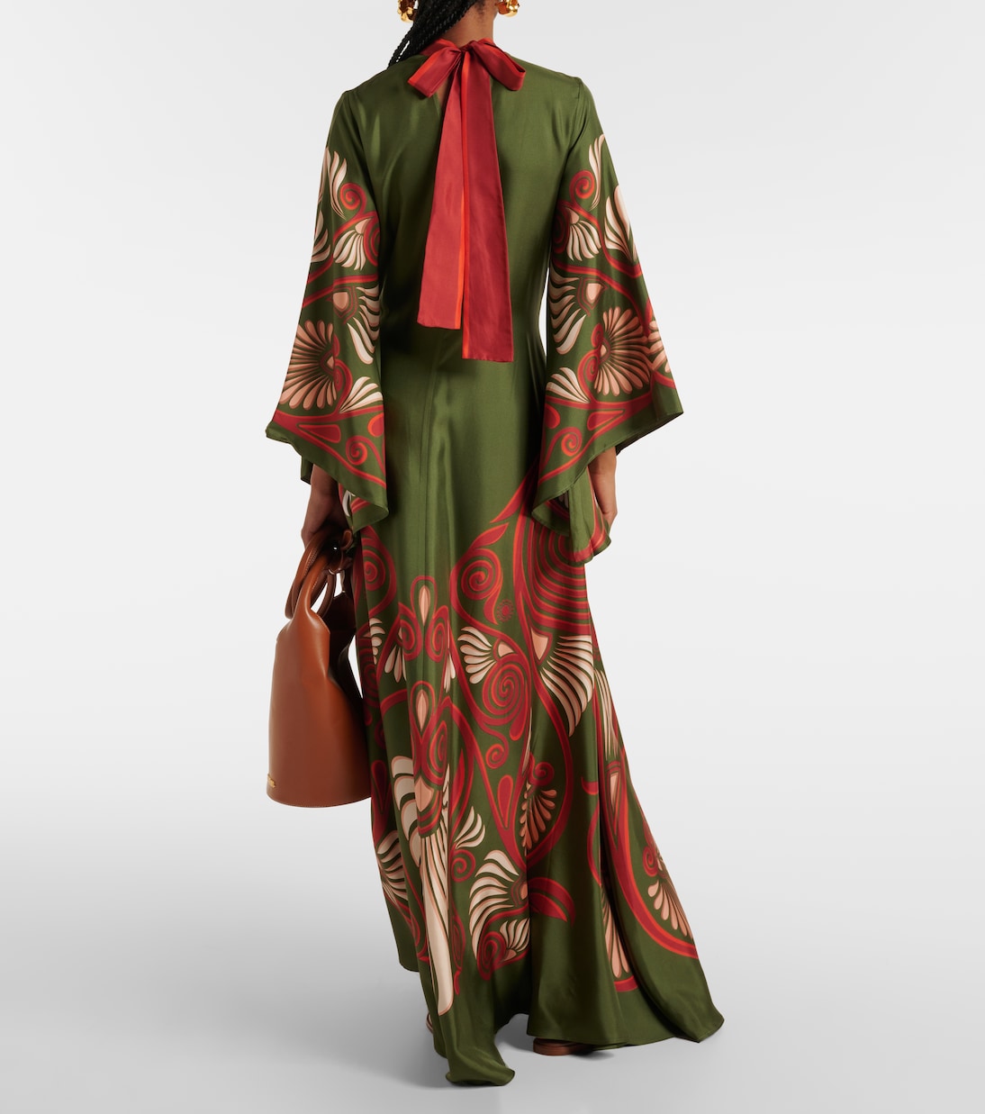 Bedrucktes Maxikleid Magnifico aus Seiden-Twill | La DoubleJ