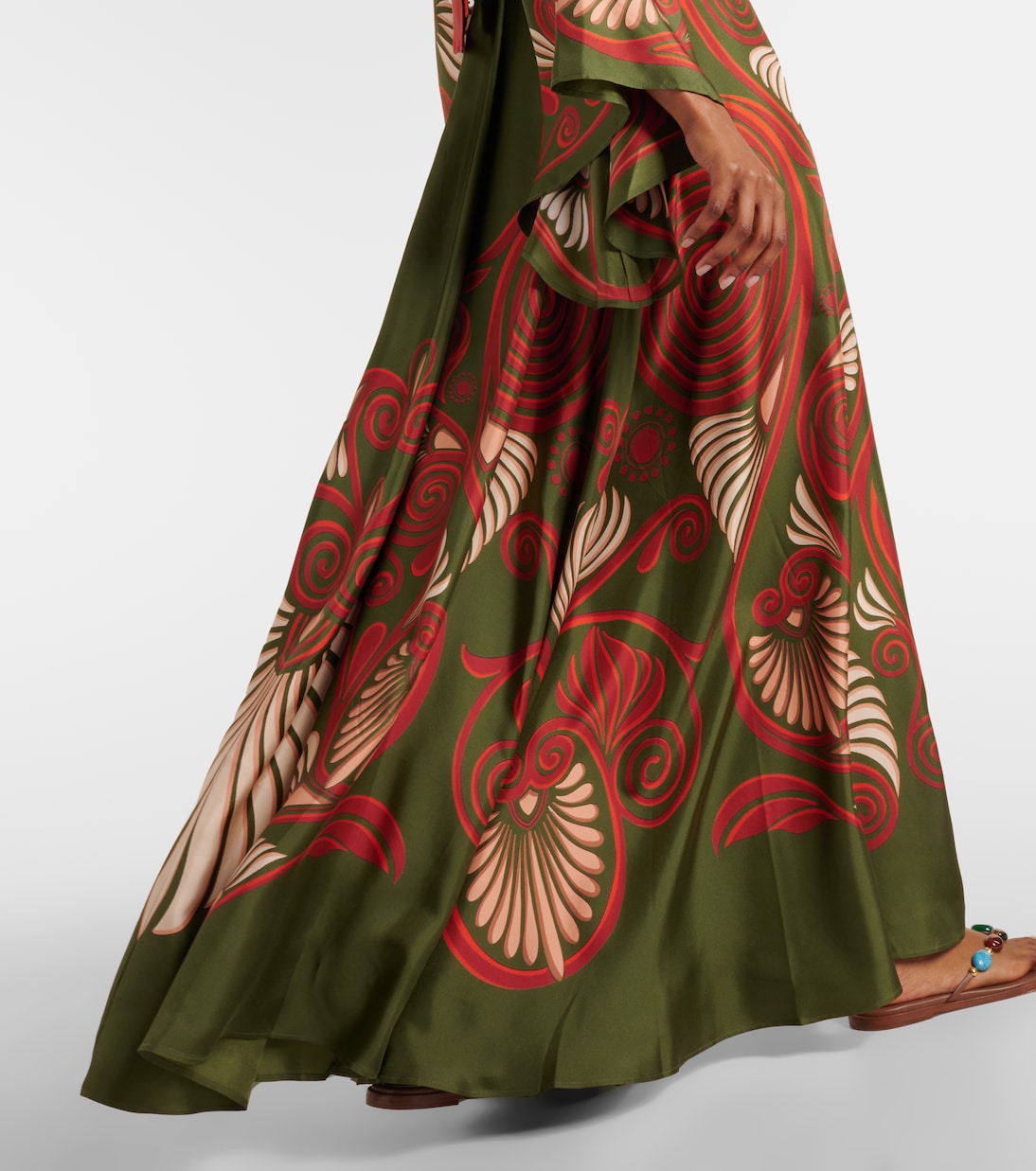 Bedrucktes Maxikleid Magnifico aus Seiden-Twill | La DoubleJ
