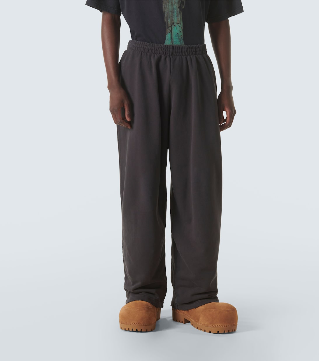 Baggy fleece sweatpants shop