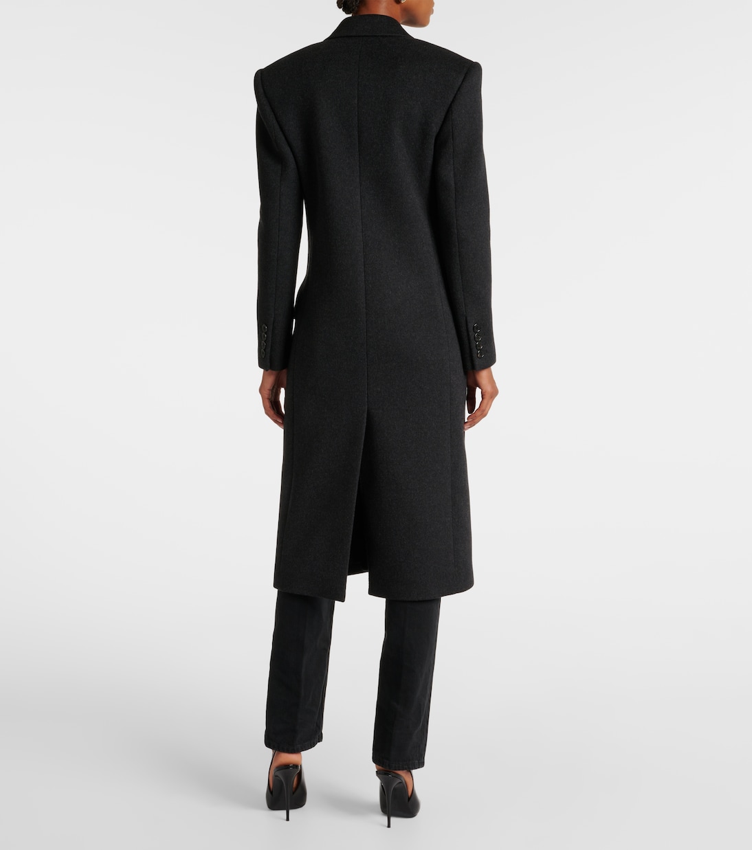 Abrigo de fieltro de cachemir y lana | Saint Laurent