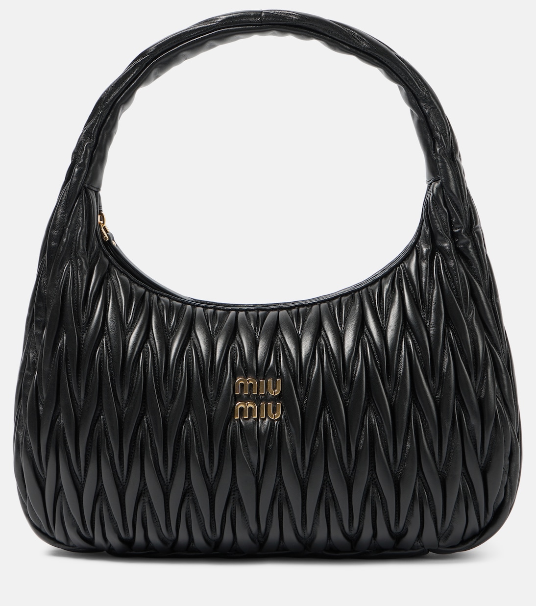 Sac Wander Medium en cuir matelassé | Miu Miu