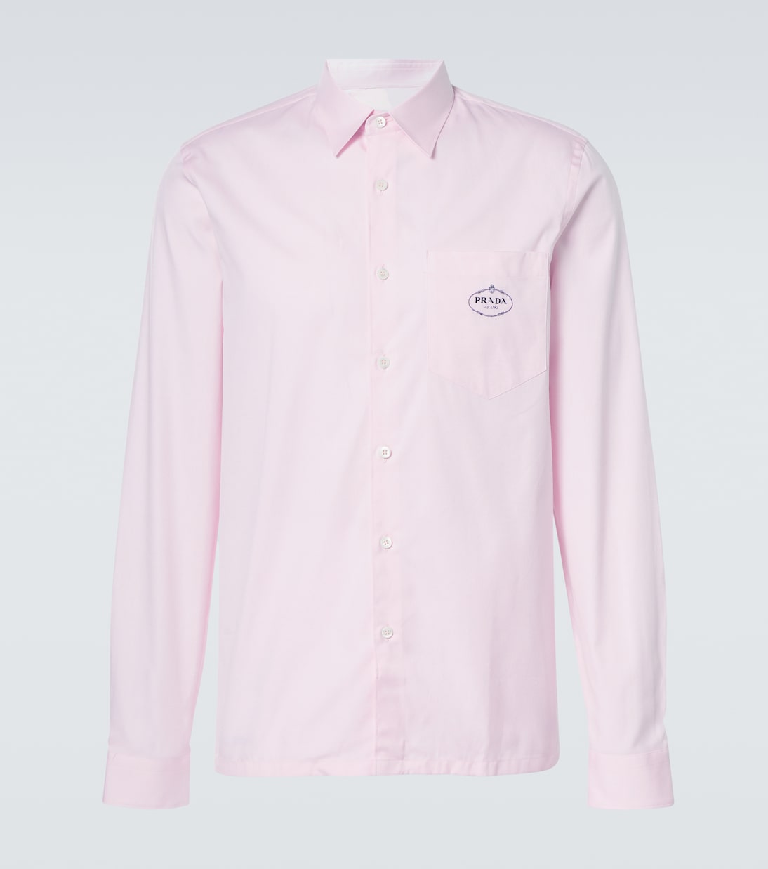 Camicia Oxford in cotone con logo | Prada