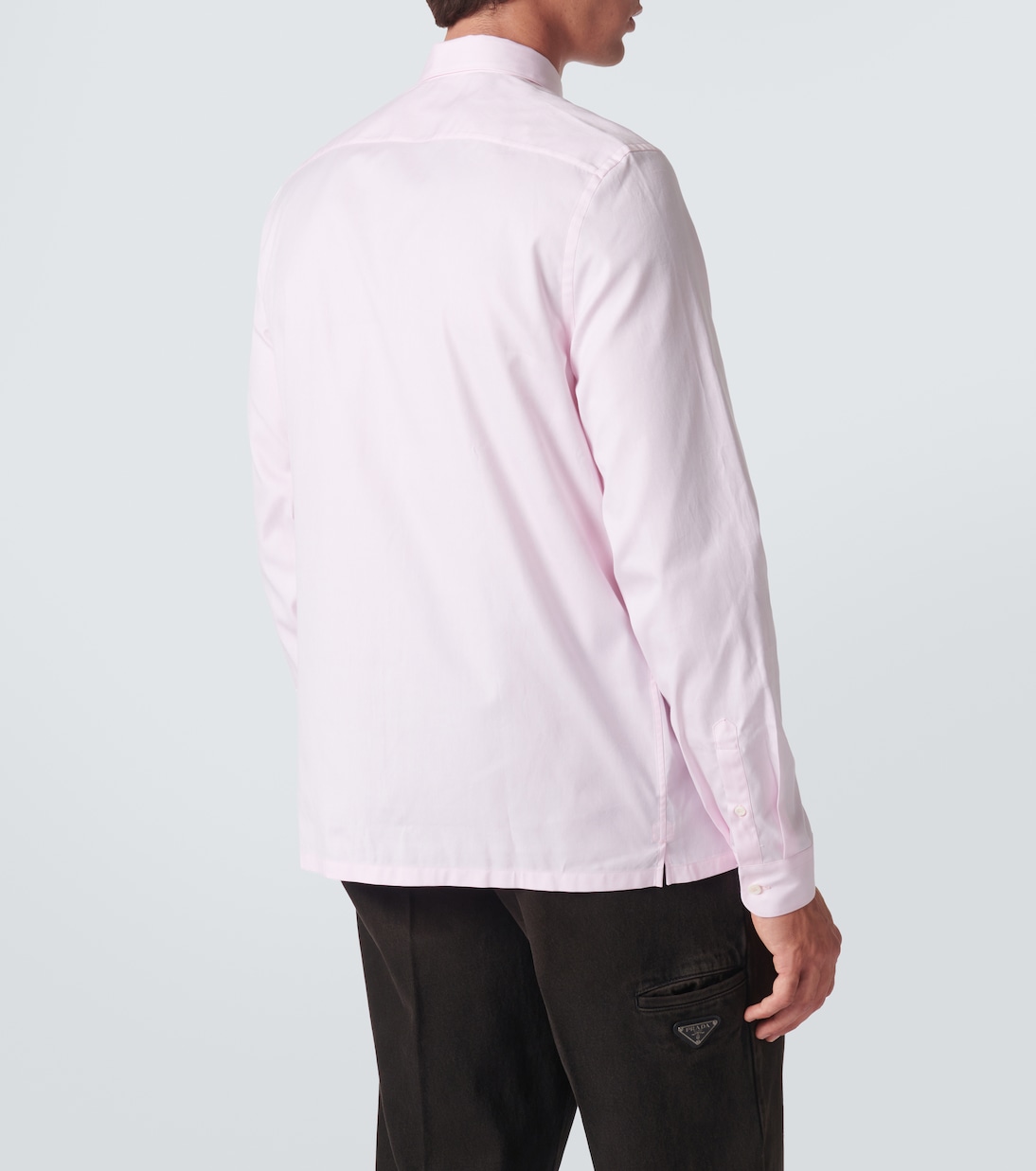 Camicia Oxford in cotone con logo | Prada