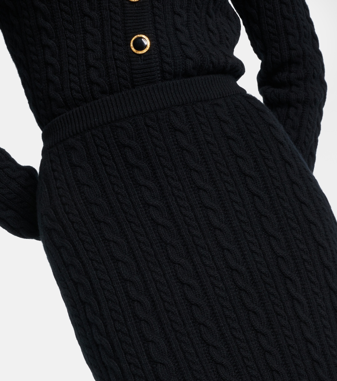 Falda midi de lana | Alessandra Rich