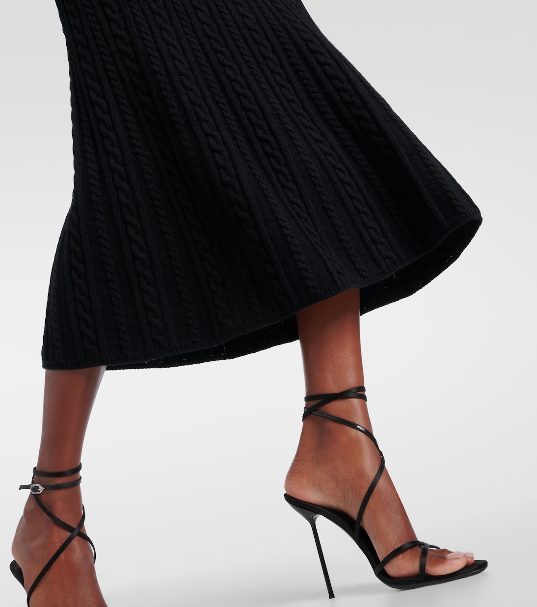 Falda midi de lana | Alessandra Rich