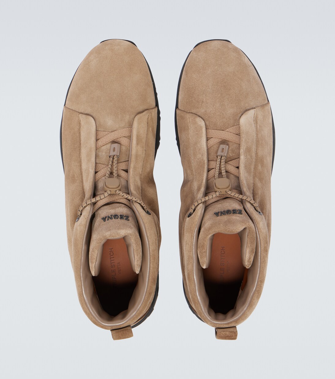 Baskets Triple Stitch en daim | Zegna