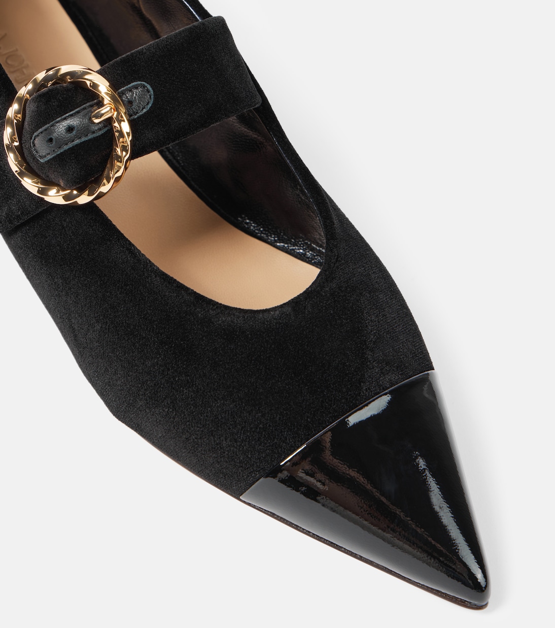 Mary-Jane-Ballerinas Kiki aus Veloursleder | Ulla Johnson