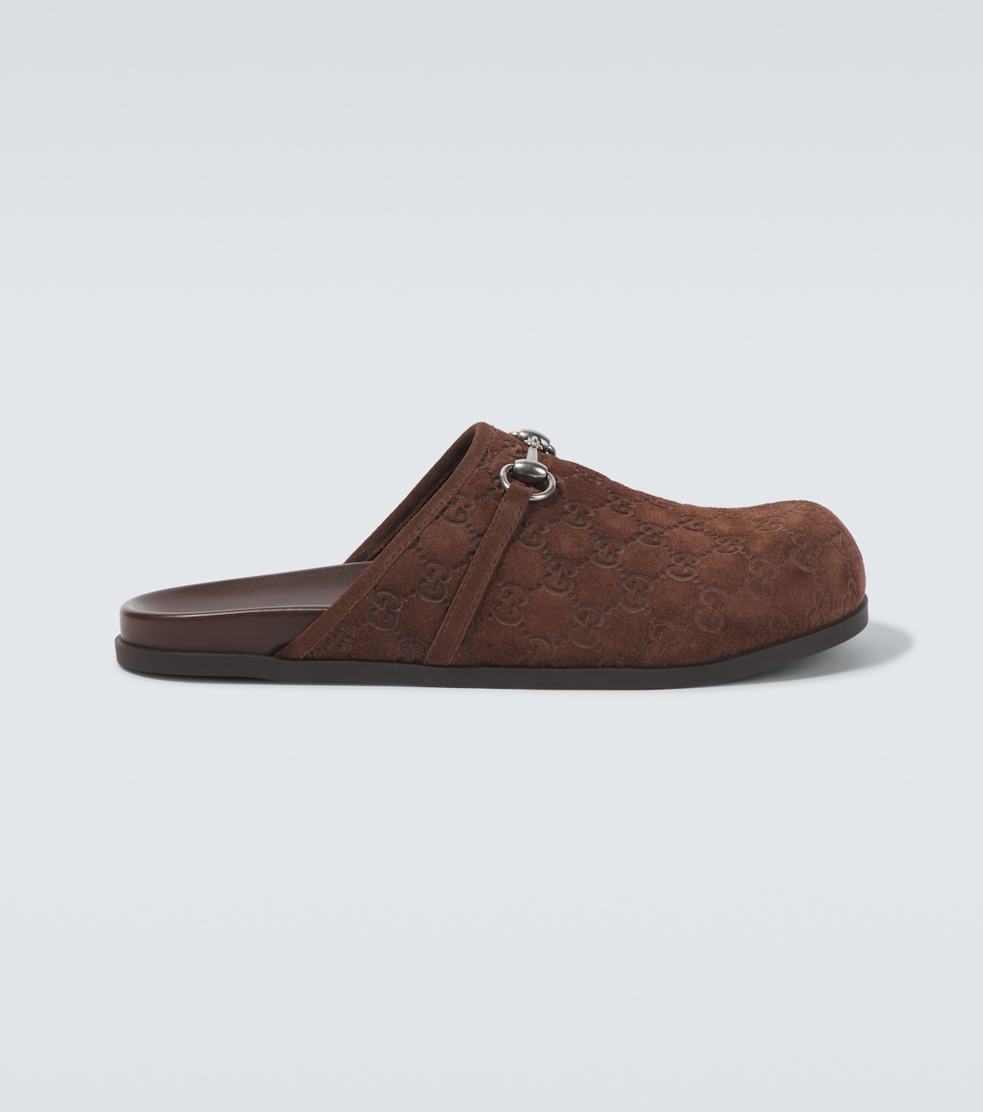 Horsebit GG suede clogs | Gucci