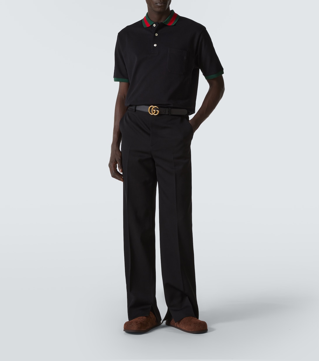 Horsebit GG suede clogs | Gucci