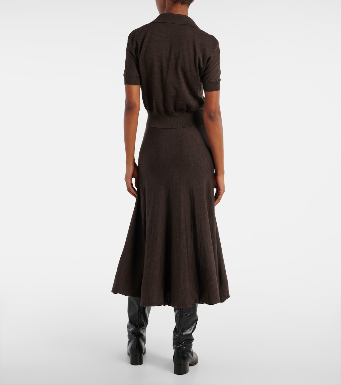 Morgane wool-blend polo shirt | Khaite