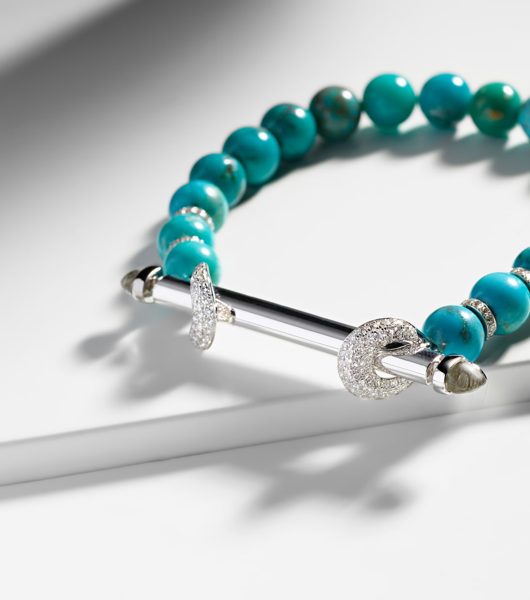 Bracciale Chakra in oro bianco 18kt con pietre preziose | Ananya