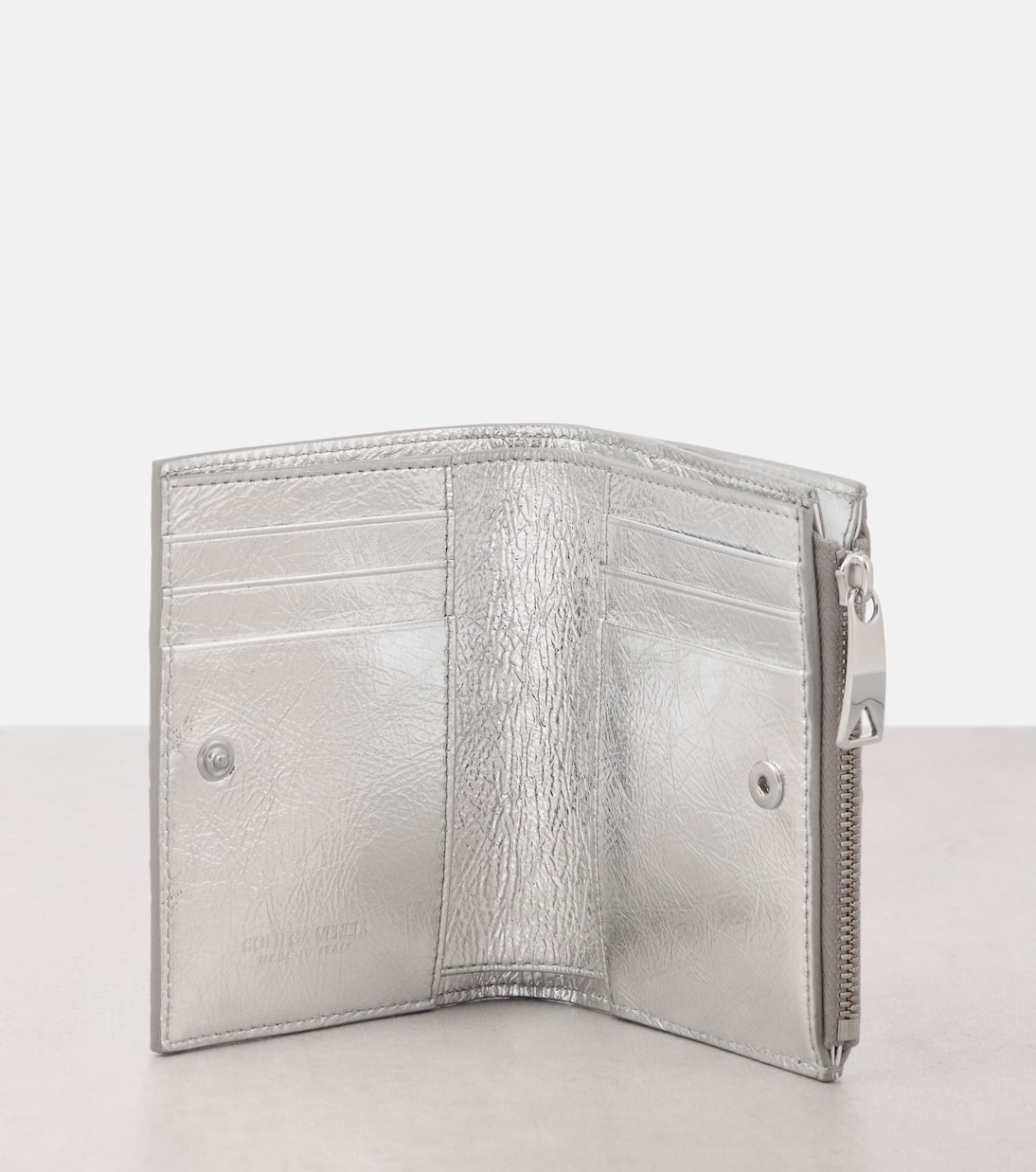 Portafoglio Bifold in Pelle Intrecciato Bottega Veneta - Stile Giovanile e Moderno