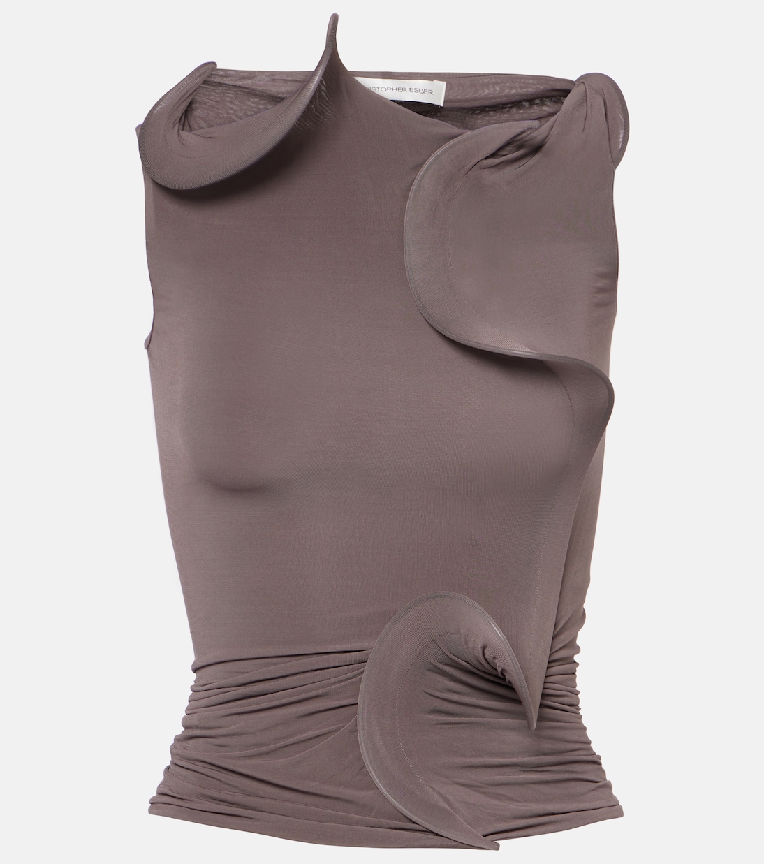 Torsion Coil ruched top | Christopher Esber