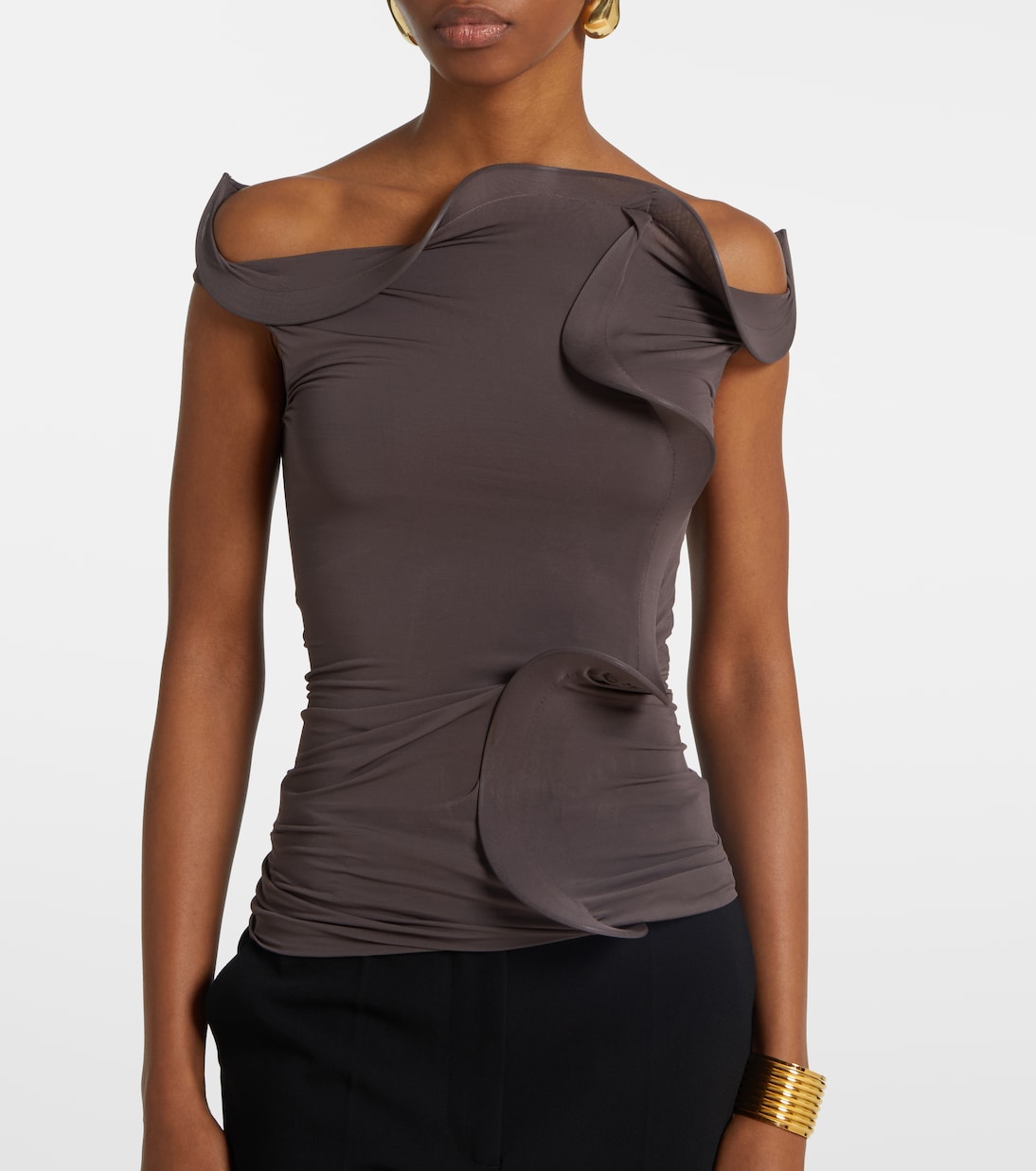 Torsion Coil ruched top | Christopher Esber