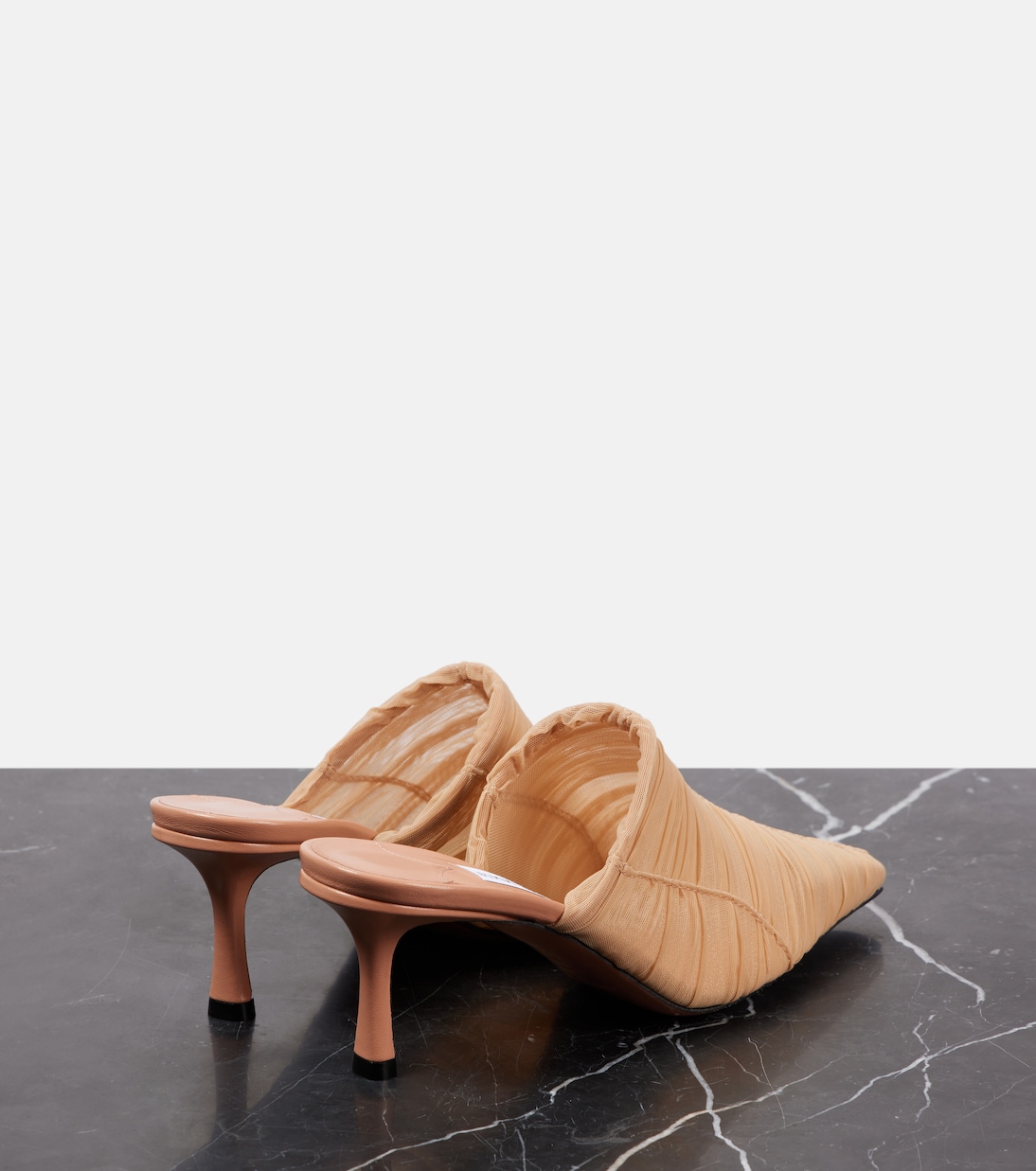 Scarpe JIMMY CHOO Lotta 65 in tulle plissé per un look giovane e trendy