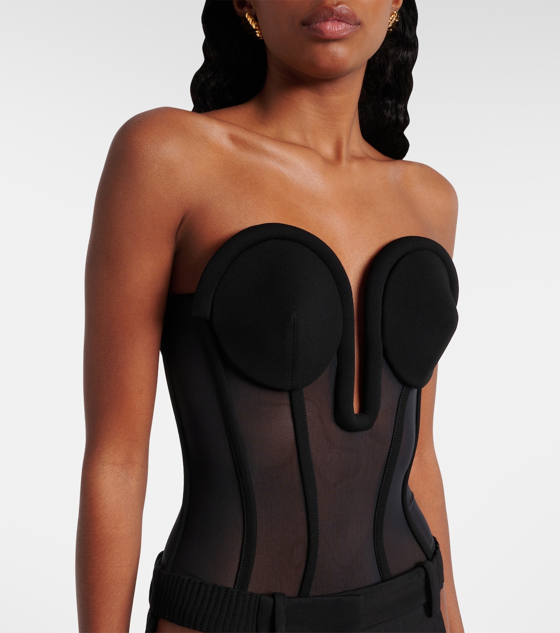 Mesh corset bodysuit | Jean Paul Gaultier