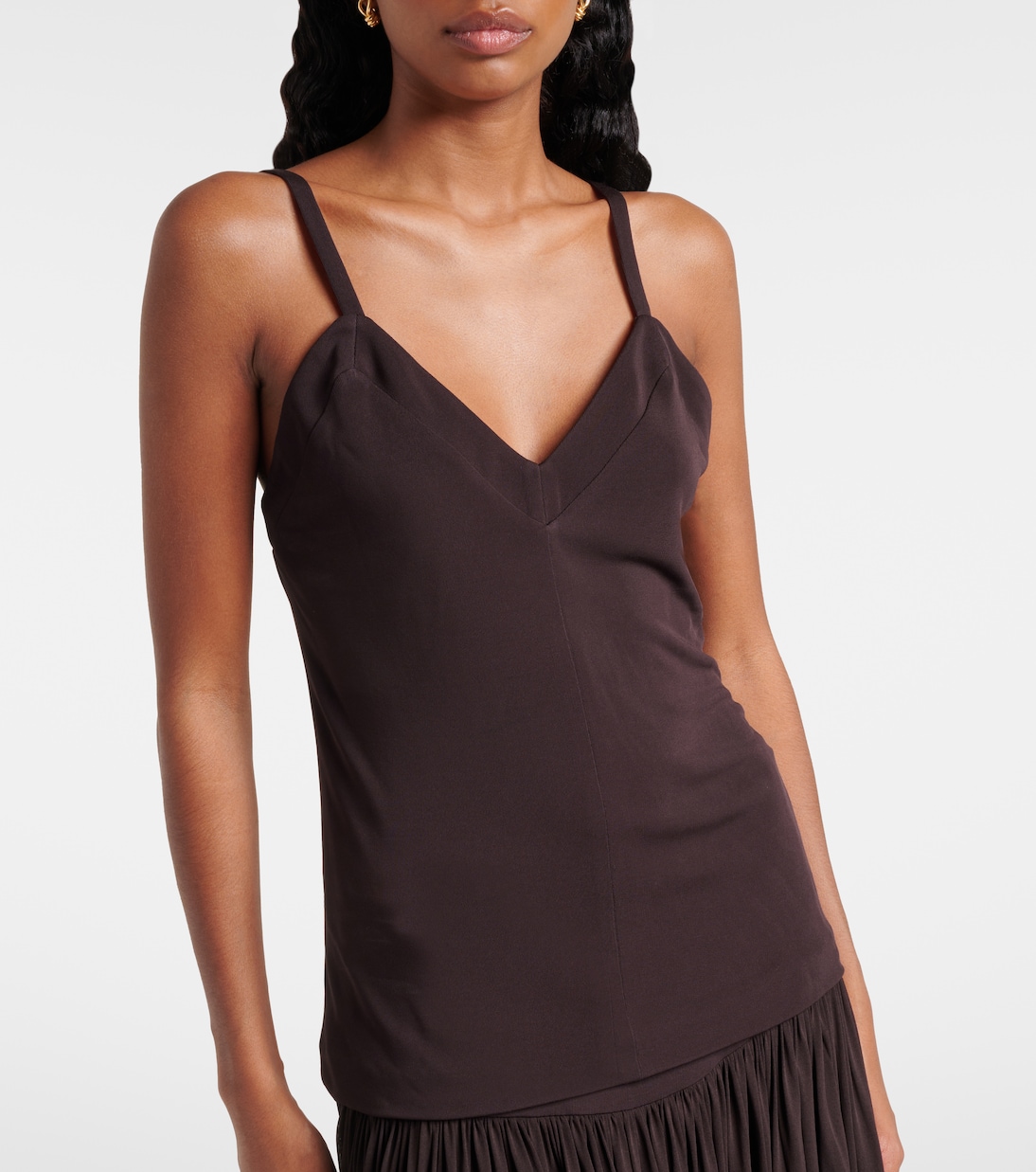 Blusa con cuello en pico | Jil Sander