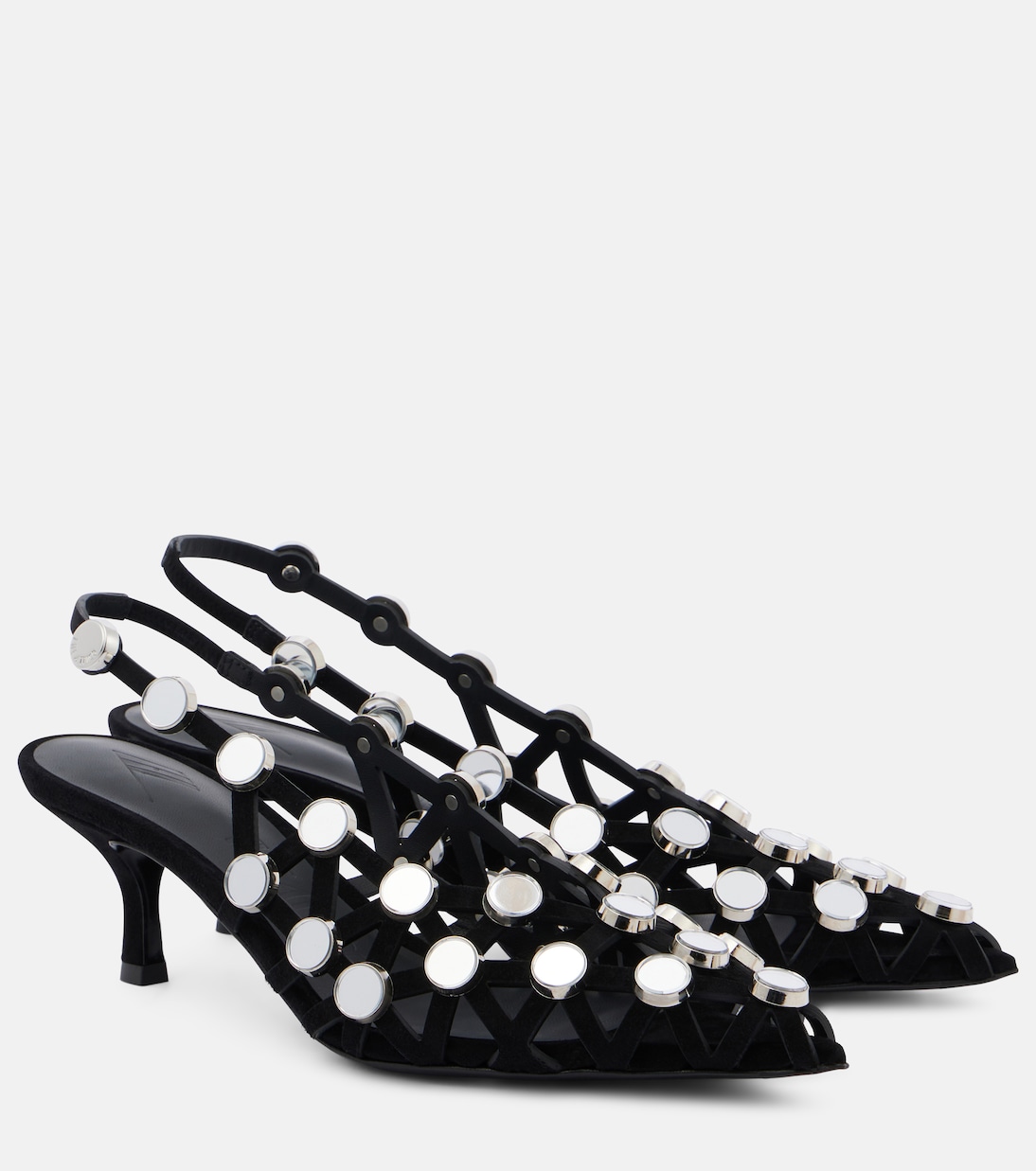 Verzierte Slinback-Pumps aus Leder | The Attico