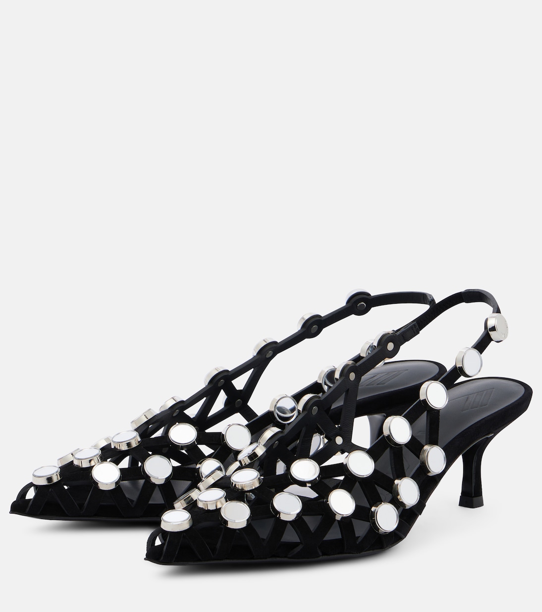 Verzierte Slinback-Pumps aus Leder | The Attico