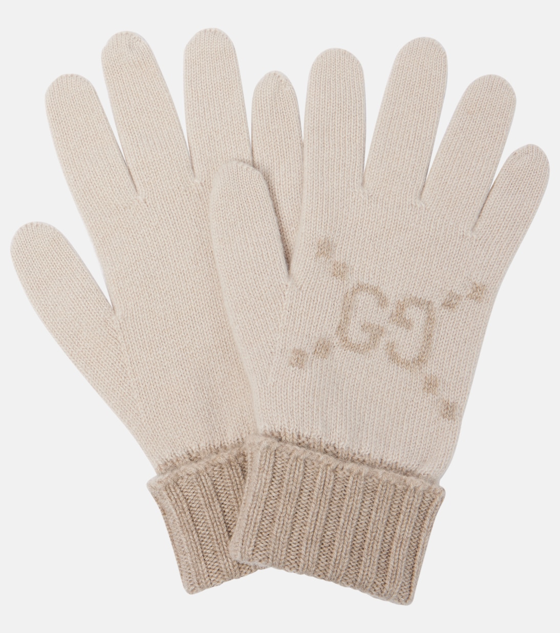 Guantes de cachemir con GG en jacquard | Gucci