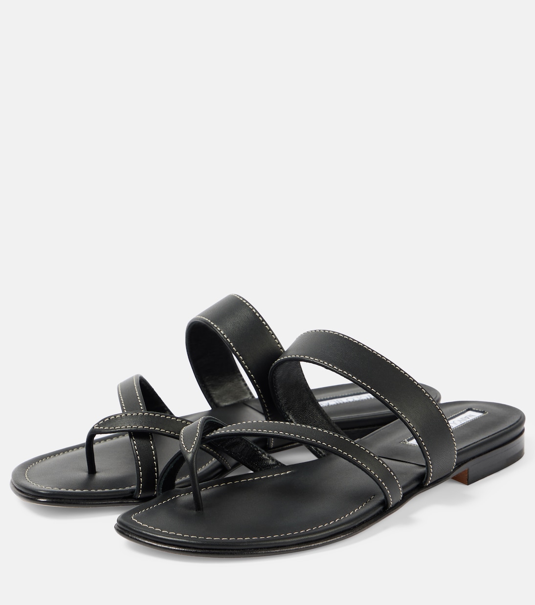 Sandali infradito Susacru in pelle | Manolo Blahnik