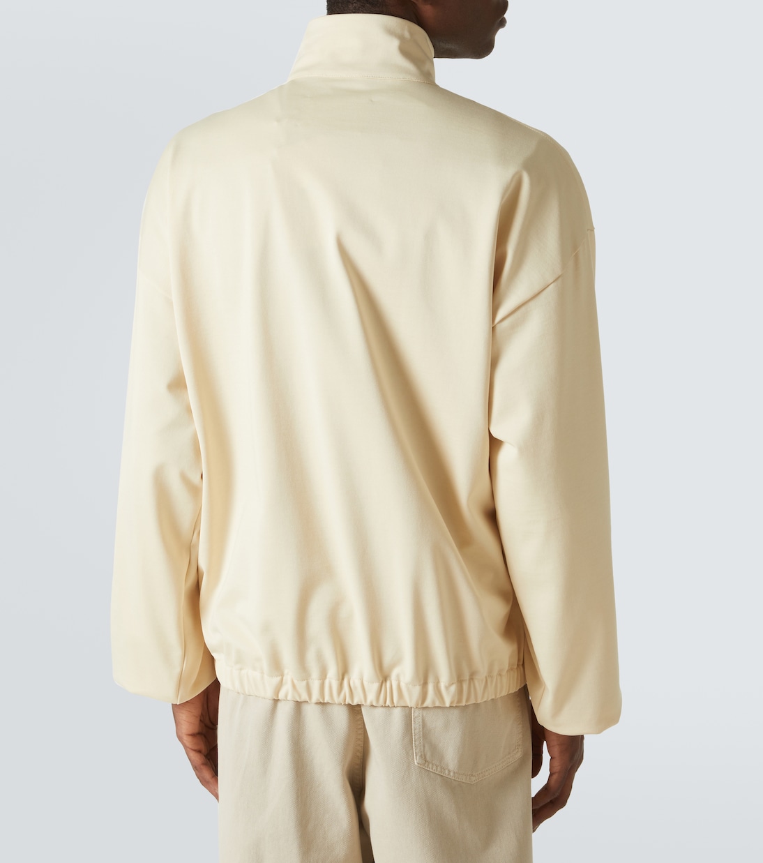 Cotton-blend zip-up sweatshirt | Jil Sander