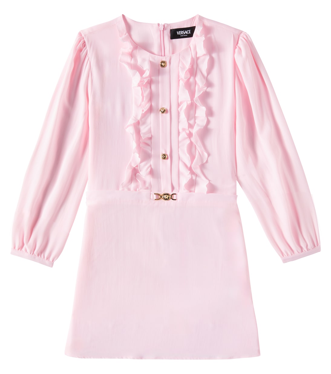Abito in crêpe de chine  | Versace Kids