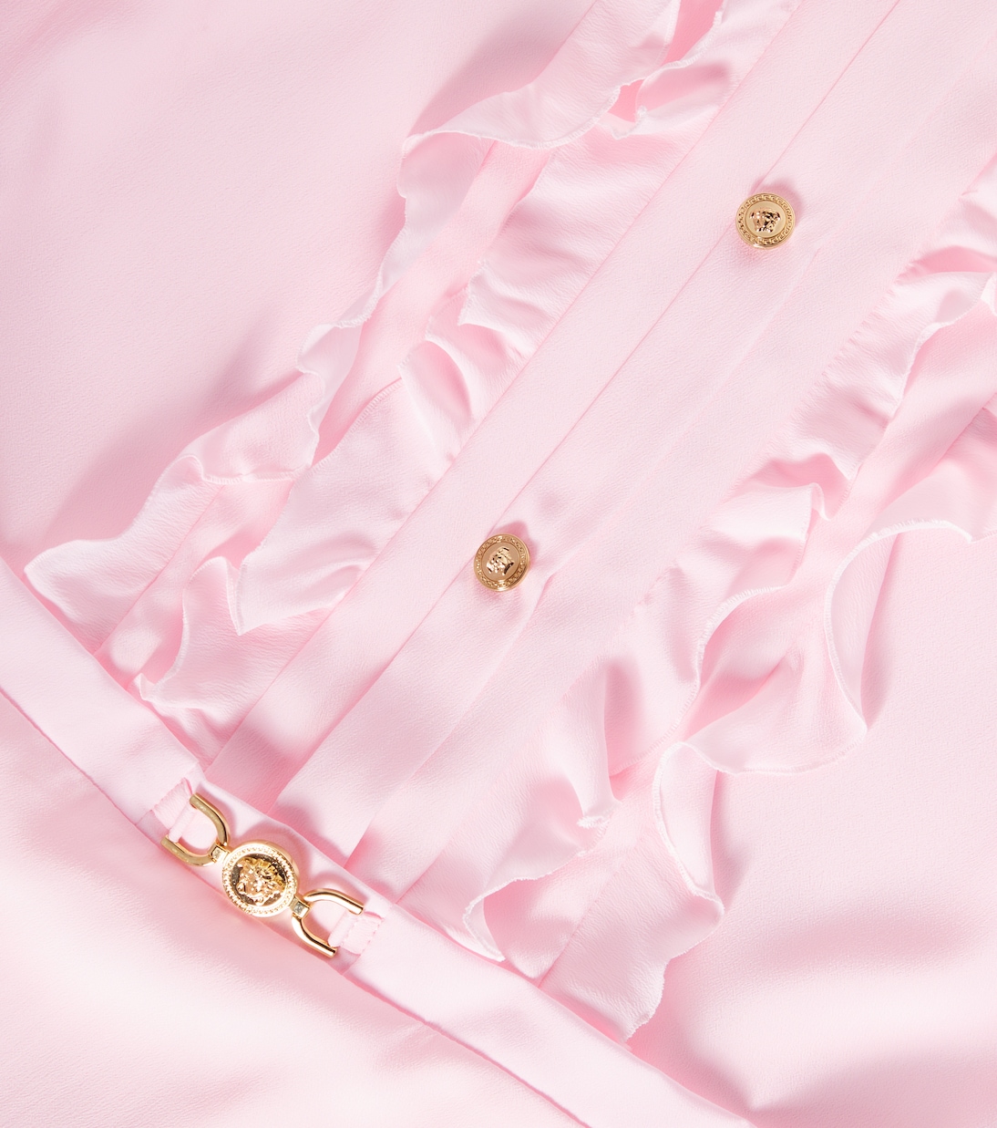 Abito in crêpe de chine  | Versace Kids