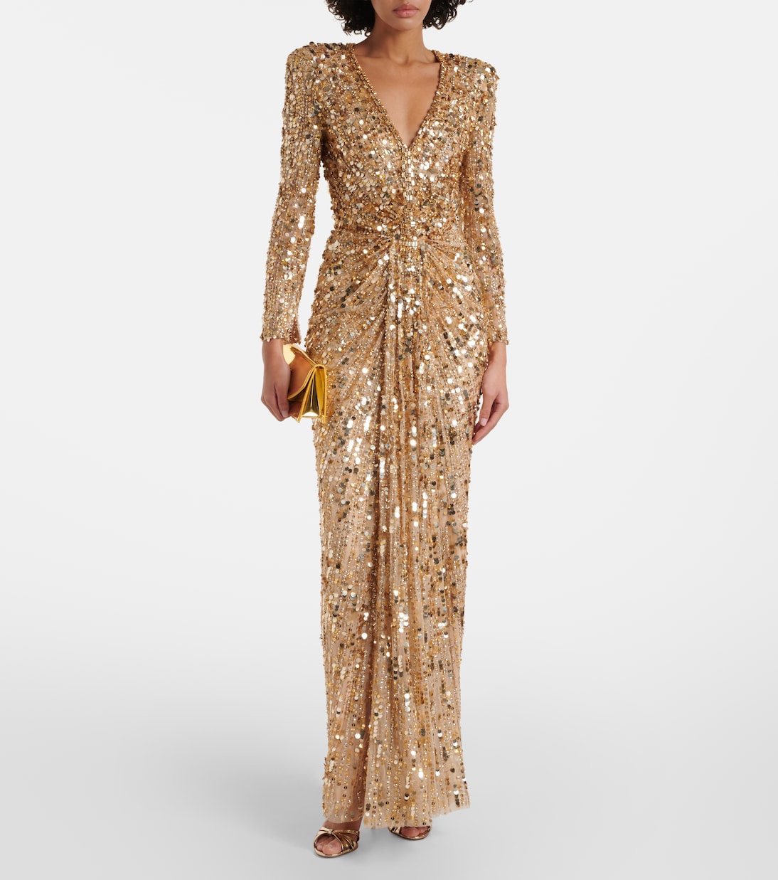 Robe longue Gazelle à sequins | Jenny Packham