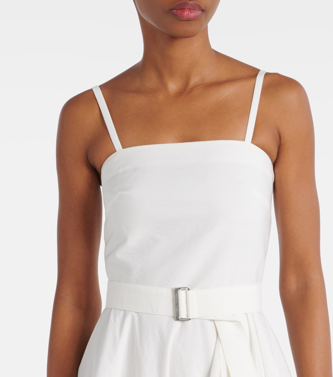 Abito midi in misto cotone | Brunello Cucinelli