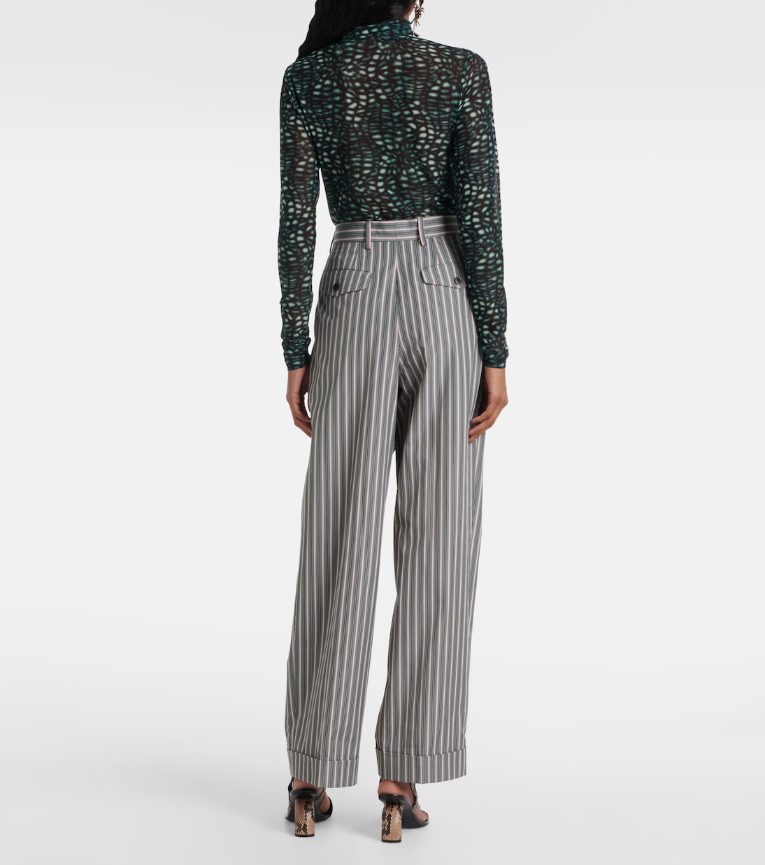 Pantaloni regular in popeline di cotone | Dries Van Noten