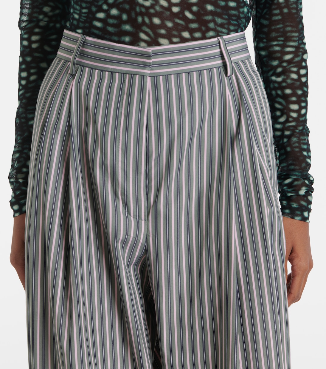 Pantaloni regular in popeline di cotone | Dries Van Noten