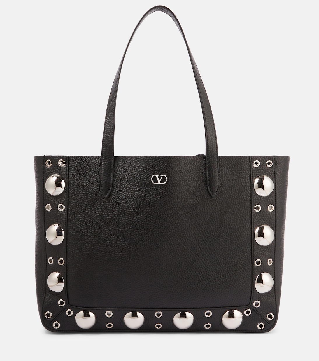 Cabas Nellcôte Medium en cuir à clous | Valentino Garavani