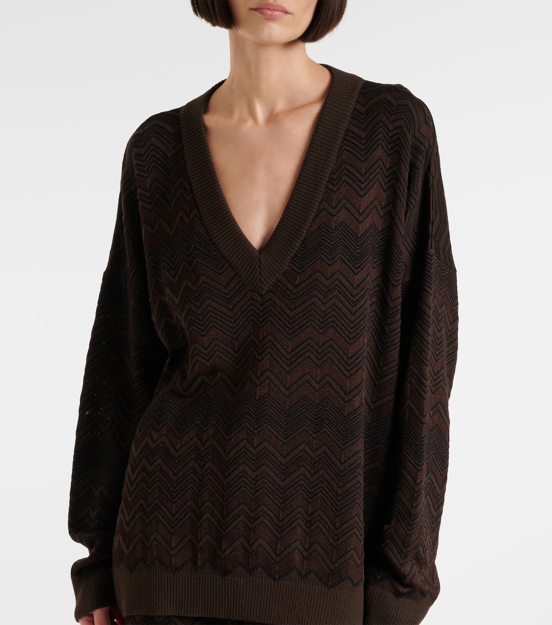 Oversize-Pullover aus Häkelstrick | Missoni